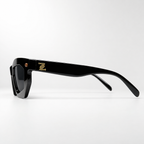 AVANT sunglasses, Black/Black, side profile view