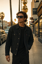 VICE sunglasses lifestyle - LA street walk golden hour