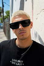 VICE sunglasses lifestyle - arts district wall portrait