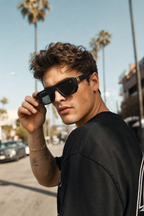 VICE sunglasses lifestyle - palm trees candid outdoor