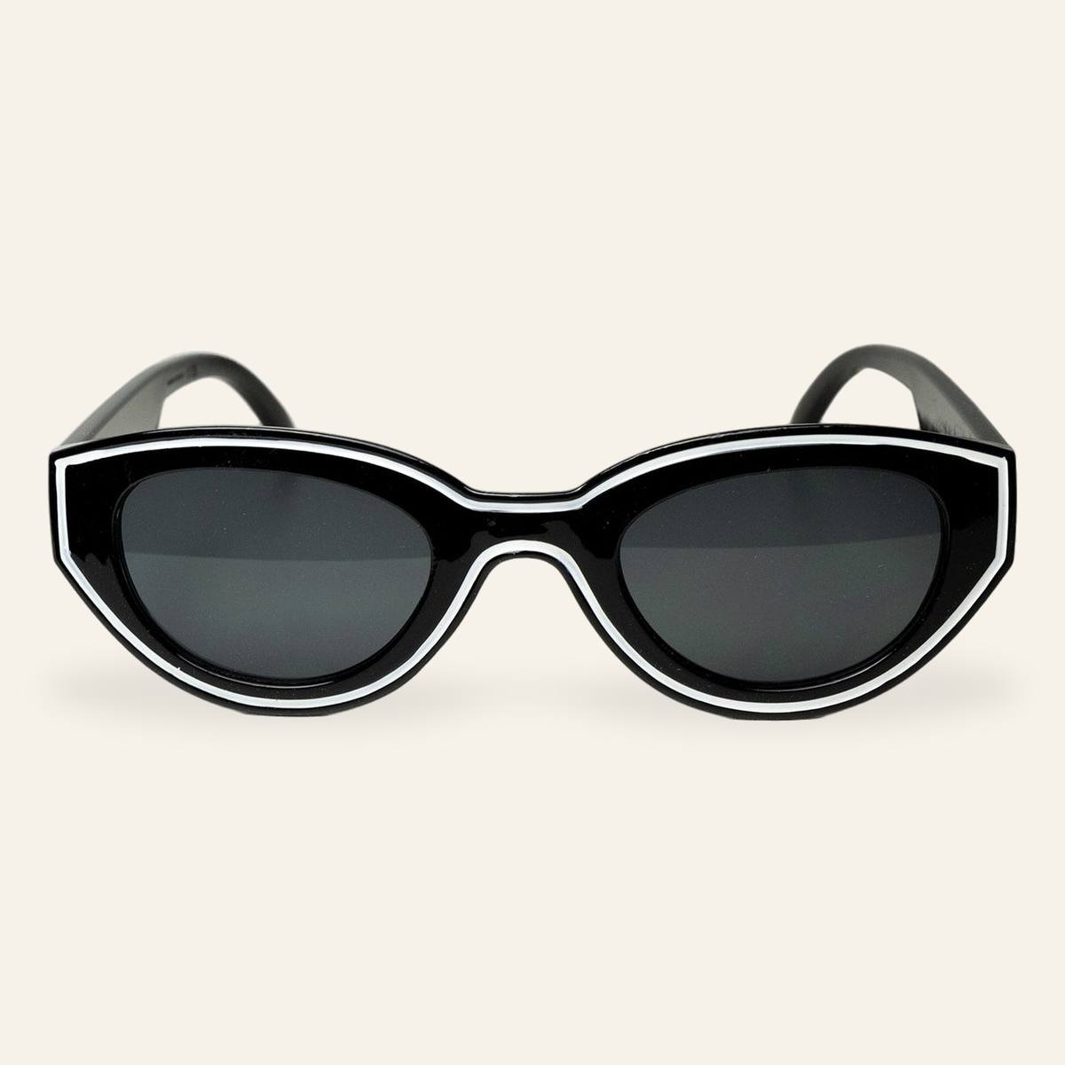 ZAYSHA BEL AIR sunglasses in Black, front view