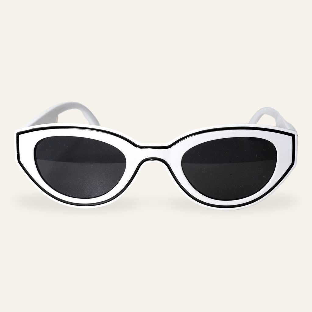 ZAYSHA BEL AIR sunglasses in White, front view