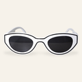 ZAYSHA BEL AIR sunglasses in White, front view