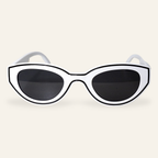 ZAYSHA BEL AIR sunglasses in White, front view