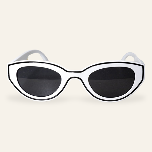 ZAYSHA BEL AIR sunglasses in White, front view