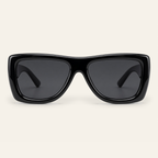 ZAYSHA BLOC sunglasses in Black / Grey, front view