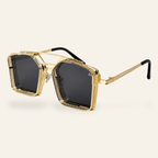 ZAYSHA DYNASTY sunglasses in Gold, second three-quarter angle view