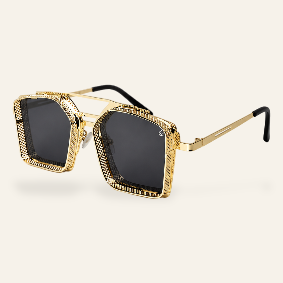 ZAYSHA DYNASTY sunglasses in Gold, second three-quarter angle view