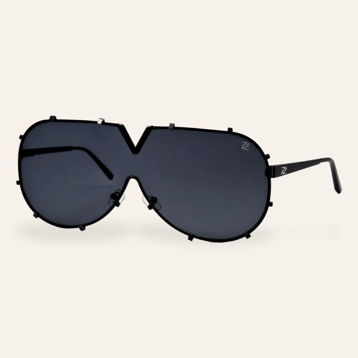 ZAYSHA MANELLI sunglasses in Black, three-quarter angle view