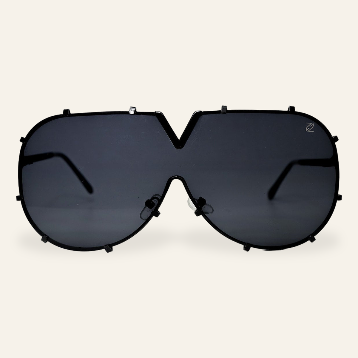 ZAYSHA MANELLI sunglasses in Black, front view