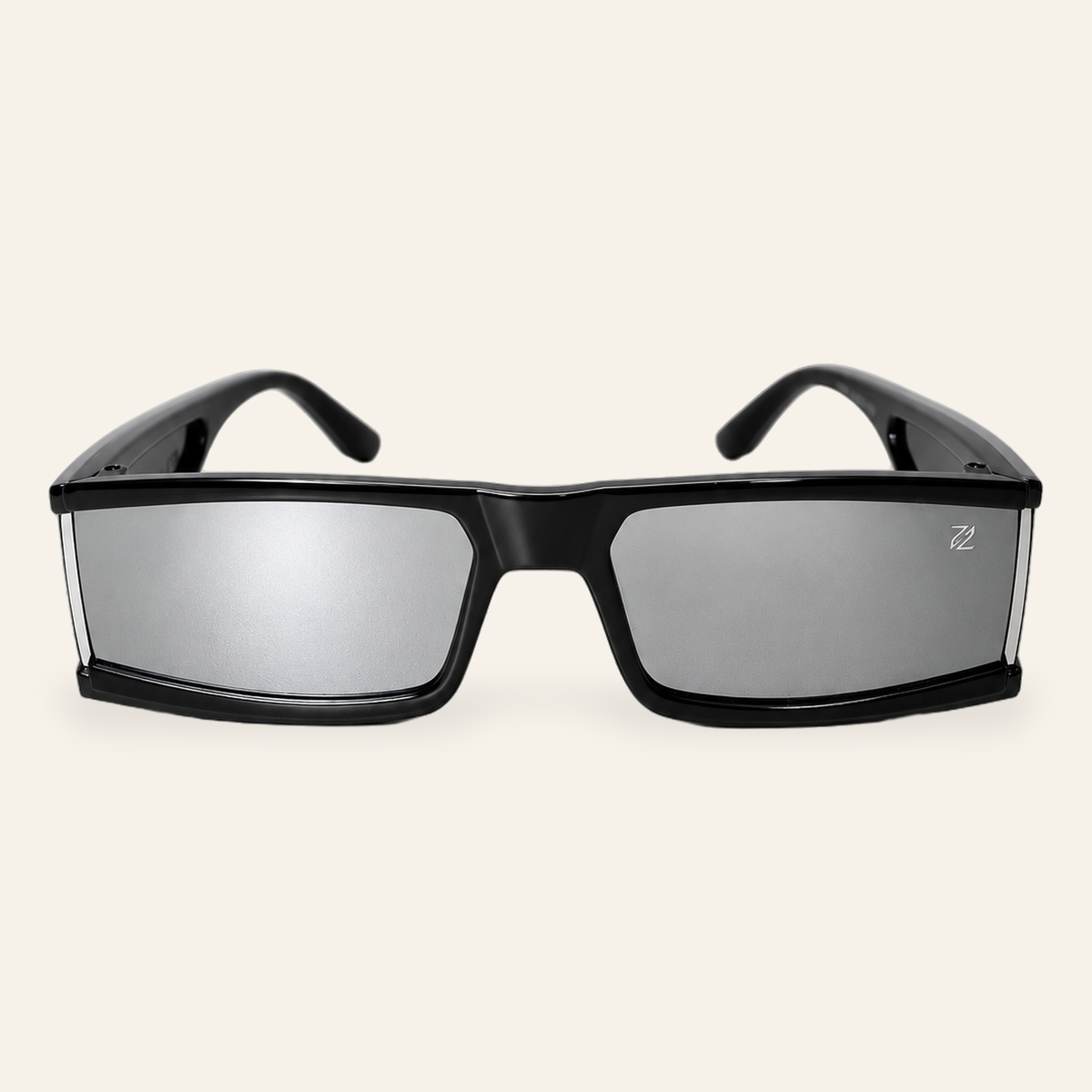 ZAYSHA PHANTOM sunglasses in Chrome, front view